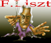 Cartoon: F. Liszt (small) by HSB-Cartoon tagged music,componist,franz,liszt,celebrity,komponist,airbrushart,airbrushcartoon,airbrush,illustration