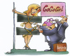 Cartoon: Gogo girl (small) by HSB-Cartoon tagged gogogirl girl amt bh strip behörde frau striptease lokal bar cartoon karikatur airbrush