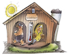 Cartoon: Herbstbeginn (small) by HSB-Cartoon tagged herbst,sommer,sommerwetter,sonne,sonnenschein,hitze,wäärme,herbstzeit,herbstwetter,sturm,kälte,regen,nass,wetterhaus,wetterhäuschen,jahreszeit,regenwetter,regenkleidung