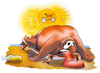 Cartoon: Hitzewelle (small) by HSB-Cartoon tagged hitze,hitzewelle,sonnenbaden,sonnenbrand,sommer,sommerzeit,strandliege,meer,cartoon,badegast,sonnenanbeter