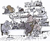Cartoon: Hundecafe (small) by HSB-Cartoon tagged hund,dog,cafe,restaurant,gastronomie,lokal,bistro,kellner,haustier,cartoon,karikatur