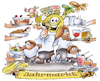 Cartoon: Jahrmarkt (small) by HSB-Cartoon tagged jahrmarkt,fahrgeschäfte,kirmes,frühjahrsmarkt,send,wiesn,fastfood,bratwurststand,pommesstand,pommesbude,getränke,karussell,attraktion,kirmesattraktion,verkaufstände