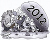 Cartoon: Karikaturen 2012 (small) by HSB-Cartoon tagged karikatur,karikaturist,karikaturen,cartoons,jahr,jahreswechsel,stein,2012,zeichnen,zeichner,reporter,airbrush