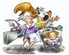 Cartoon: Karrierekinder (small) by HSB-Cartoon tagged frau,familie,kinder,kids,gesellschaft,karriere,frauenpower,ehe,ehepartner,karrierefrau,kinderwagen,beruf,job,karrieredenken,cartoon,karikatur