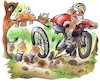 Cartoon: Mountainbiker (small) by HSB-Cartoon tagged mountainbike,mountainbiker,naturschutz,naturschutzgebiet,wald,umweltschutz,umweltverhalten,waldstrecke,waldweg,waldradweg,umweltbewusstsein,naturbelassen,karikatur,treckingrad,radfahrer,umweltzerstörung,outdoor,karrikatur,cartoon