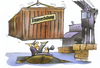 Cartoon: Steuererhöhung (small) by HSB-Cartoon tagged politik,politiker,entscheidung,steuer,steuererhöhung,boot,kahn,bürger,container,airbrush