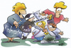 Cartoon: U3 Ausbau (small) by HSB-Cartoon tagged kinder,eltern,erzieher,pädagogen,politik,politiker,kindergarten,junge,mädchen,cartoon,karikatur,airbrush