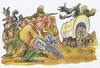 Cartoon: Wegelagerei (small) by HSB-Cartoon tagged maut,verkehr,verkehrsminister,ministerium,verkehrsteilnehmer,wilder,westen,wegelagerer,zoll,waffe,gun,cowboy,bandit,gangster,treck,autofahrer,airbrush,cartoon,airbrushkarikatur