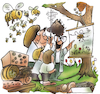 Cartoon: Wildbienenschule (small) by HSB-Cartoon tagged wildbienen,bienen,imker,honig,natur,naturschutz,insekten,insektenvielfallt,insektensterben,wildbienennest,wildbienenhotel,apoidea,hongbienen