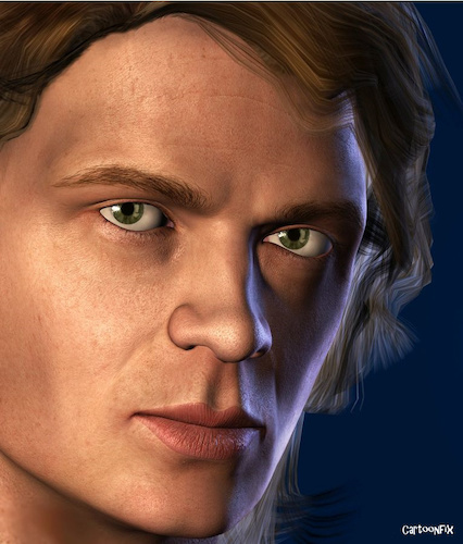 Cartoon: Anakin Skywalker (medium) by Cartoonfix tagged hayden,christensen,anakin,skywalker,star,wars