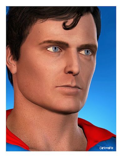 Cartoon: Christopher Reeves (medium) by Cartoonfix tagged christopher,reeves