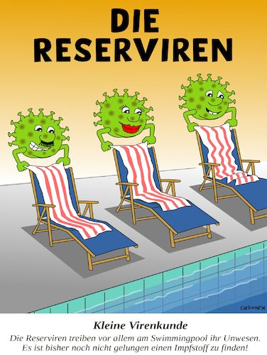 Cartoon: Die Reserviren (medium) by Cartoonfix tagged viren,reserviren,pandemie