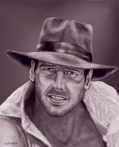 Cartoon: Indiana Jones (medium) by Cartoonfix tagged harrison,ford,indiana,jones,raider,of,the,lost,arc