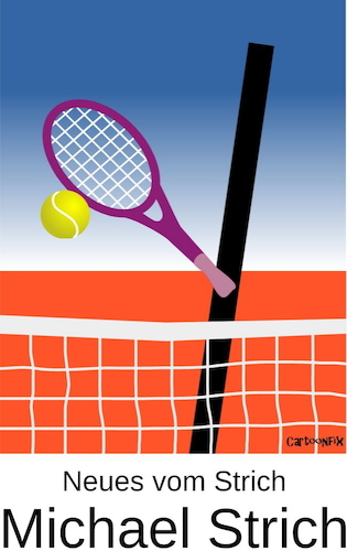 Cartoon: Neues vom Strich_Michael Strich (medium) by Cartoonfix tagged neues,vom,strich,spielt,tennis,michael,stich
