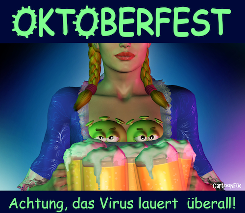 Cartoon: Oktoberfest 2022 (medium) by Cartoonfix tagged oktoberfest,2022,lauterbach,coronawahn