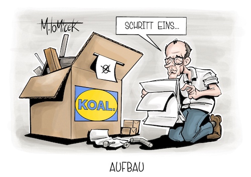 Cartoon: Aufbau (medium) by Mirco Tomicek tagged bundestagswahl,btw,wahlen,wahl,neuwahl,wahlergebnisse,wähler,stimmen,gewinner,cdu,csu,union,friedrich,merz,spd,koalition,koalitionsverhandlungen,koalitionsverhandlung,regierung,regierungsbildung,gespräche,verhandlungen,ikea,karikatur,pressekarikatur,cartoon,mirco,tomicek,bundestagswahl,btw,wahlen,wahl,neuwahl,wahlergebnisse,wähler,stimmen,gewinner,cdu,csu,union,friedrich,merz,spd,koalition,koalitionsverhandlungen,koalitionsverhandlung,regierung,regierungsbildung,gespräche,verhandlungen,ikea,karikatur,pressekarikatur,cartoon,mirco,tomicek