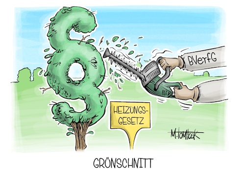 Cartoon: Grünschnitt (medium) by Mirco Tomicek tagged bundesverfassungs,gericht,bverfg,bundesverfassung,heizungsgesetz,heizung,heizungen,öl,gas,klima,klimafreundlich,koalition,union,spd,gesetze,erneuerbar,frühling,grünschnitt,hecke,karikatur,cartoon,pressekarikatur,mirco,tomicek,bundesverfassungs,gericht,bverfg,bundesverfassung,heizungsgesetz,heizung,heizungen,öl,gas,klima,klimafreundlich,koalition,union,spd,gesetze,erneuerbar,frühling,grünschnitt,hecke,karikatur,cartoon,pressekarikatur,mirco,tomicek