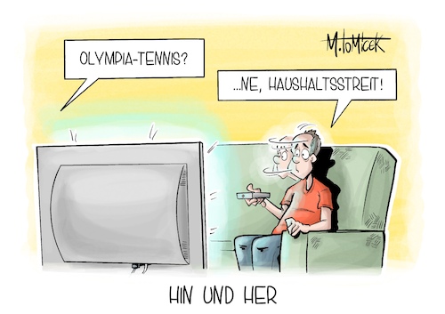 Cartoon: Hin und Her (medium) by Mirco Tomicek tagged haushalt,haushaltsentwurf,haushaltsdebatte,streit,ampel,ampelkoalition,regierung,koalition,gutachter,finanzen,finanzierung,tennis,olympia,olympische,spiele,cartoon,karikatur,pressekarikatur,mirco,tomicek,haushalt,haushaltsentwurf,haushaltsdebatte,streit,ampel,ampelkoalition,regierung,koalition,gutachter,finanzen,finanzierung,tennis,olympia,olympische,spiele,cartoon,karikatur,pressekarikatur,mirco,tomicek