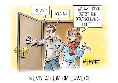 Kevin allein unterwegs