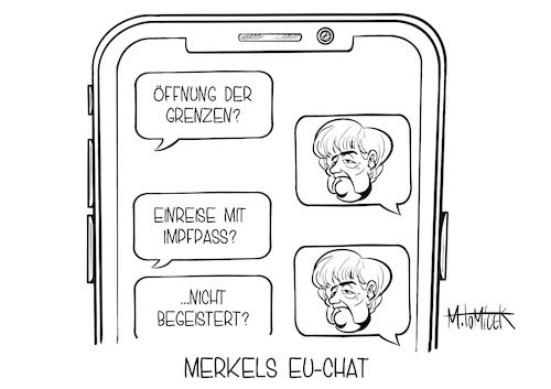 Merkels EU-Chat