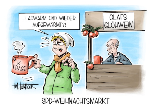 Cartoon: SPD-Weihnachtsmarkt (medium) by Mirco Tomicek tagged spd,kfrage,kanzlerfrage,kanzlerkandidat,kanzlerkandidatur,kandidat,olaf,scholz,boris,pistorius,weihnachtsmarkt,glühwein,kanzleramt,neuwahl,neuwahlen,karikatur,pressekarikatur,cartoon,mirco,tomicek,spd,kfrage,kanzlerfrage,kanzlerkandidat,kanzlerkandidatur,kandidat,olaf,scholz,boris,pistorius,weihnachtsmarkt,glühwein,kanzleramt,neuwahl,neuwahlen,karikatur,pressekarikatur,cartoon,mirco,tomicek