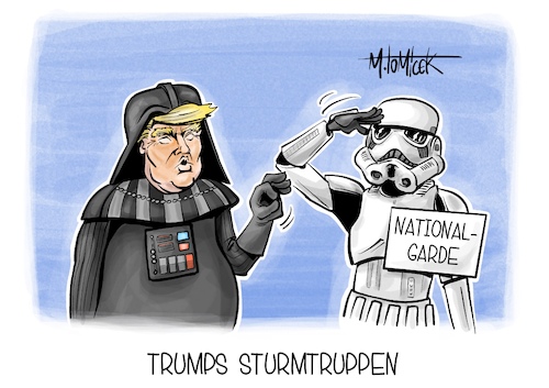 Cartoon: Trumps Sturmtruppen (medium) by Mirco Tomicek tagged washington,dc,donald,trump,nationalgarde,garde,bewaffnet,bewaffnen,soldaten,usa,amerika,us,hauptstadt,star,wars,stormtrooper,karikatur,pressekarikatur,cartoon,mirco,tomicek,washington,dc,donald,trump,nationalgarde,garde,bewaffnet,bewaffnen,soldaten,usa,amerika,us,hauptstadt,star,wars,stormtrooper,karikatur,pressekarikatur,cartoon,mirco,tomicek