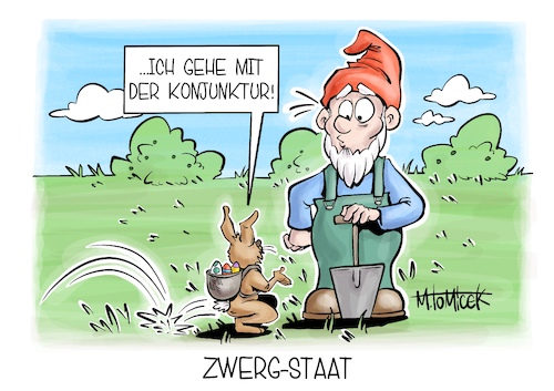 Cartoon: Zwerg-Staat (medium) by Mirco Tomicek tagged ostern,osterhase,ostereier,gartenzwerg,energiepreise,energie,preise,öl,gas,ölpreise,spritpreise,iran,krieg,wirtschaft,konjunktur,wirtschaftswachstum,geschrumpft,karikatur,cartoon,pressekarikatur,mirco,tomicek,ostern,osterhase,ostereier,gartenzwerg,energiepreise,energie,preise,öl,gas,ölpreise,spritpreise,iran,krieg,wirtschaft,konjunktur,wirtschaftswachstum,geschrumpft,karikatur,cartoon,pressekarikatur,mirco,tomicek