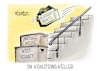 Cartoon: Im Koalitions-Keller (small) by Mirco Tomicek tagged wehrdienst,bundeswehr,verweigerer,kriegsdienst,soldaten,soldat,freiwillig,reform,verteidigung,zahl,wirtschaft,koalition,umfragewerte,regierung,karikatur,pressekarikatur,cartoon,mirco,tomicek