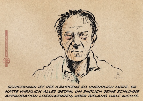 Cartoon: Bodo Schiffmann am Ende (medium) by Guido Kuehn tagged corona,covid,covidioten,corona,covid,covidioten