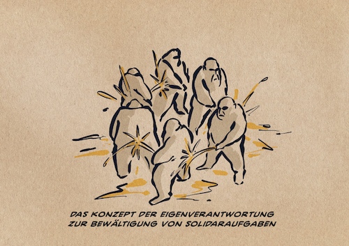 Cartoon: Eigenverantwortung (medium) by Guido Kuehn tagged fdp,fdp