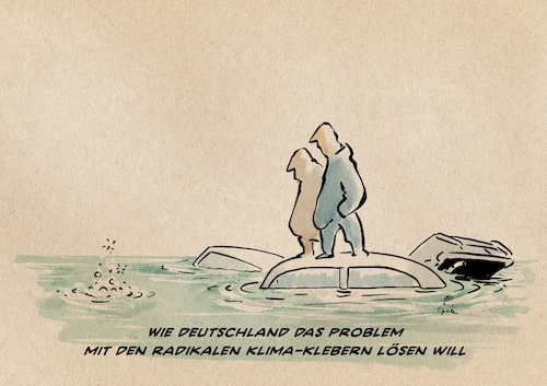 Cartoon: Klimalöser (medium) by Guido Kuehn tagged klima,klimaaktivisten,letzte,generation,kleber,klima,klimaaktivisten,letzte,generation,kleber
