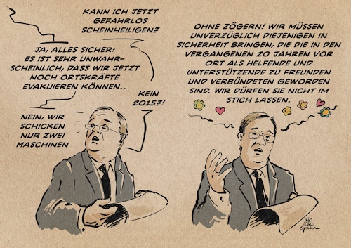 Cartoon: Laschet der billlige (medium) by Guido Kuehn tagged laschet,btw2021,union,afghanistan,kabul,ortskräfte,laschet,btw2021,union,afghanistan,kabul,ortskräfte