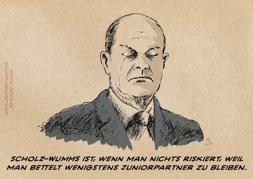 Cartoon: Scholz Wumms (medium) by Guido Kuehn tagged olaf,scholz,spd,btw2021,kanzlerkandidat,olaf,scholz,spd,btw2021,kanzlerkandidat