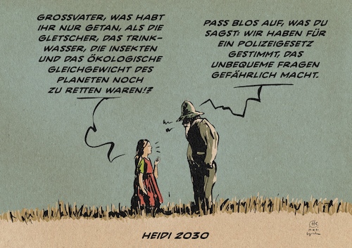 Cartoon: Schweiz stimmt gegen Klimaziele (medium) by Guido Kuehn tagged klima,paris,co2,klima,paris,co2