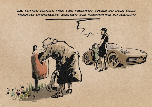 Cartoon: Sinnlos verspart (medium) by Guido Kuehn tagged fdp,buschmann,armut,armutsschere,fdp,buschmann,armut,armutsschere