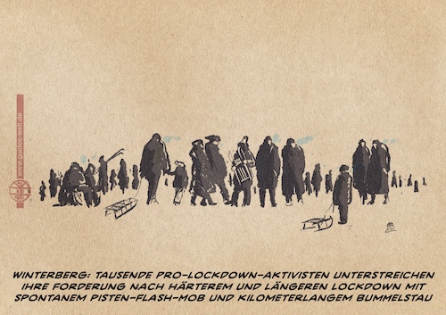 Cartoon: Synapsenfrost in Winterberg (medium) by Guido Kuehn tagged corona,covid,winterberg,corona,covid,winterberg