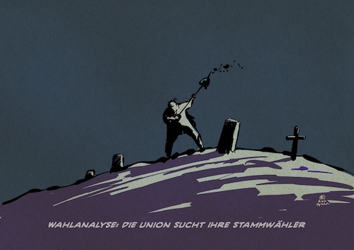 Cartoon: Wählerwanderung (medium) by Guido Kuehn tagged union,cdu,csu,wahl,btw2021,union,cdu,csu,wahl,btw2021