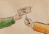 Cartoon: 9 Euro Ticket (small) by Guido Kuehn tagged fdp,wissing,spd,grüne,öpnv