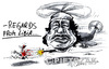 Cartoon: Muammar Kaddafi (small) by Darek Pietrzak tagged kaddafi caricature