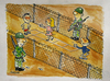 Cartoon: between the borderlines (small) by ismailozmen tagged soldier,border,ismail,özmen