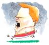 Cartoon: John-Arne Riise (small) by dotmund tagged john,arne,riise,as,roma,footballer