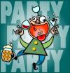 Cartoon: Party Party (small) by gnurf tagged party drinks beer wine cocktail dance happy