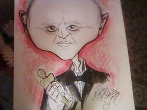 Cartoon: Anthony Hopkins (medium) by HA Purvis tagged oscar,anthonyhopkins,fracture,actor,silenceofthelambs