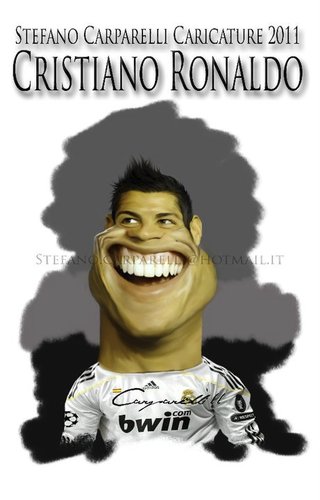 Cartoon: Cristiano Ronaldo (medium) by carparelli tagged caricature