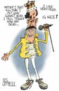 Cartoon: Freddie Borat Mercury (small) by campbell tagged music queen mercury