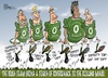 Cartoon: six Nations - week two (small) by campbell tagged ireland,rugby,team,riverdance,sport