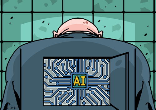 Cartoon: Artificial Intelligence (medium) by Enrico Bertuccioli tagged ai,artificialintelligence,power,control,humanbeings,mindcontrol,data,bigdata,algorithm,privacy,security,technology,science,research,money,business,economy,risks,future,progress,technologicalprogress,political,politicalcartoon,editorialcartoon,ai,artificialintelligence,power,control,humanbeings,mindcontrol,data,bigdata,algorithm,privacy,security,technology,science,research,money,business,economy,risks,future,progress,technologicalprogress,political,politicalcartoon,editorialcartoon