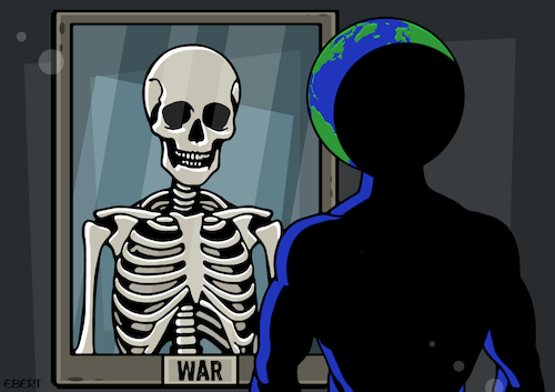 Cartoon: Tha dark mirror of war (medium) by Enrico Bertuccioli tagged war,worldwar,nuclearwar,atomicwar,earth,planetearth,destruction,devastation,life,death,safety,security,humanity,civilization,armageddon,humanbeings,political,politicalcartoon,politicalcartoons,editorialcartoon,editorialcartoons,war,worldwar,nuclearwar,atomicwar,earth,planetearth,destruction,devastation,life,death,safety,security,humanity,civilization,armageddon,humanbeings,political,politicalcartoon,politicalcartoons,editorialcartoon,editorialcartoons