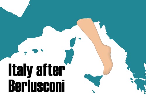 Cartoon: ITALY AFTER BERLUSCONI (medium) by Giuseppe Scapigliati tagged italy,after,berlusconi