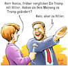 Cartoon: Heil Trump (small) by Harald Juch tagged harald,juch,donald,trump,vance,vizepräsident,usa,wahlkampf,hitlervergleich